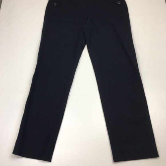 CLUB MONACO Dark Blue Textured Button Flap Nautical Dress Pant - Picture 9 of 11